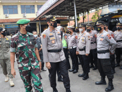 Polres Brebes Gelar Apel Serpas Pengamanan Pilkades Serentak Gelombang III Tahun 2022