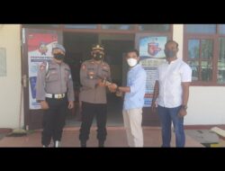 Satu Pucuk Senpi Jenis Locok Diserahkan Masyarakat ke Polsek Lambu Kibang, Tubaba