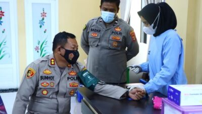 Jelang HUT ke 76 Bhayangkara, Polres Tubaba Gelar Bhakti Kesehatan Donor Darah