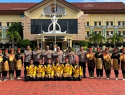 Persiapan Perlombaan Hari Bhayangkara ke-76, Wakapolda Aceh Tinjau Latihan Tari