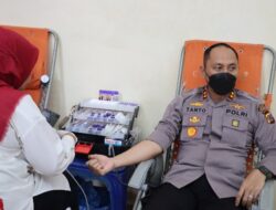 Personel Polres Lhokseumawe Ikuti Bhakti Kesehatan, Sambut HUT ke 76 Bhayangkara