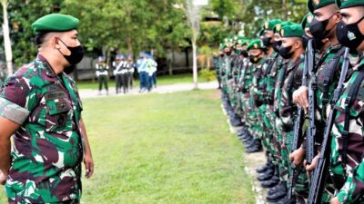 Apel Gelar Pasukan Kunjungan Kerja Presiden RI di Sulawesi Tenggara
