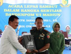 Kapolres Bersama Forkopimda Hadiri Pisah Sambut Dandenpom V/1 Madiun