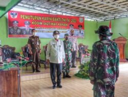 Wakil Bupati Way Kanan Tutup Karya Bhakti TNI Kodim 0427/WK