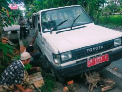 Mobil Dinas Pemkab Lombok Tengah Alami Laka Lantas Tunggal, Ini Penyebabnya