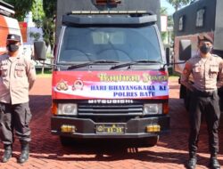 Polres Batu Salurkan Sebanyak 500 Paket Sembako ke Delapan Titik