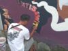 Ratusan Seniman Ikuti Festival Mural Tembok Bong Cina, Jatisawit, Brebes