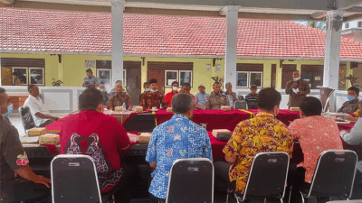 Polsek Junrejo Rakor Bersama Pihak Bank Bahas Pertenak Terdampak Wabah PMK