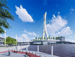 Jembatan Garuda Bakal Hubungkan Jalan Bardan – Siantan, Kota Pontianak, Kalbar