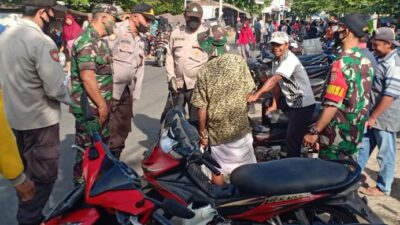 Polsek Pringgarata, Loteng Bersama Koramil Intensifkan Patroli di Pasar Tradisional