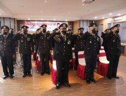 Polres Brebes Gelar Upacara Virtual Hari Bhayangkara ke 76 di Aula Tantya Sudhirajati