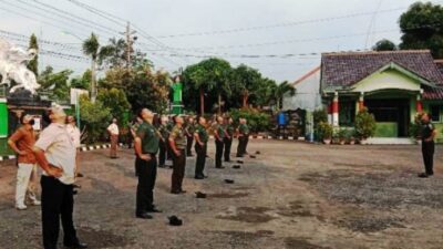 Jaga Kesehatan dan Kebugaran Tubuh, Personel Kodim 0713 Brebes Ikuti Senam Pagi