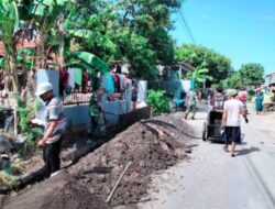 Bersih-bersih Saluran Drainase di Kampung Pancasila Desa Kedunguter, Brebes