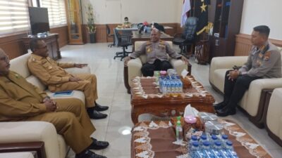 Kapolresta Dampingi Pj Wali Kota Jayapura Silaturahmi ke Kapolda Papua
