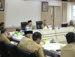 Pj Bupati Teddy Pimpin Rapat Koordinasi Persiapan HUT Kabupaten OKU ke 112