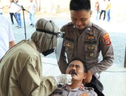 Cegah Penyebaran Covid-19 Polres Tubaba Gelar Swab Antigen