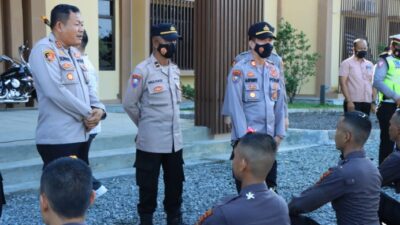 Upacara Tradisi Penyambutan Bintara Remaja Diktuk Brigadir Polri 2022 Polres Tubaba