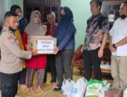 Polisi Salurkan Tali Asih ke Keluarga Korban Tewasnya Binaan LPKA Provinsi Lampung