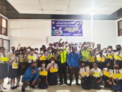Satlantas Polresta Jayapura Kota Ajak Para Pelajar SMU Tertib Lalulintas