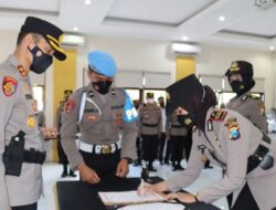 Sertijab Kasatlantas, Begini Pesan Kapolres Batu AKBP Oskar Syamsuddin