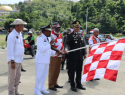 Konvoi Kirab Lintas Komunitas Adventure Merah Putih Dilepas Kapolresta dan Forkopimda Kota Jayapura
