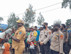 Tingkatkan Program Koteka, Satgasres Binmas Noken Beri Imbauan Kamtibmas