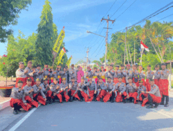 Atraksi Gendang Belek Polres Loteng Iringi Wisudawan Purna Bhakti di Polda NTB
