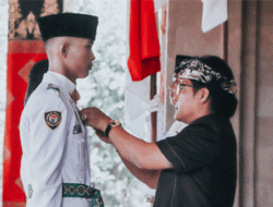 Bupati Giri Prasta Kukuhkan Paskibraka Badung 2022, Diharapkan Tingkatkan Rasa Patriotisme dan Nasionalisme