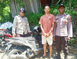Polsek Japut Amankan Pelaku Curanmor Beserta Barang Buktinya
