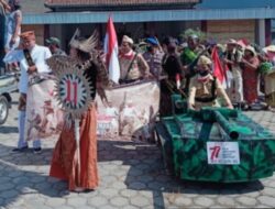 Karnaval Peringati HUT ke 77 RI Desa Ketimang, Sidoarjo Disambut Antusias Masyarakat