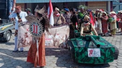 Karnaval Peringati HUT ke 77 RI Desa Ketimang, Sidoarjo Disambut Antusias Masyarakat