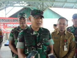 Dandim 1001/HSU Bersama Dinas PMD Kunjungi Lokasi TMMD ke-115 di Desa Matang Hanau