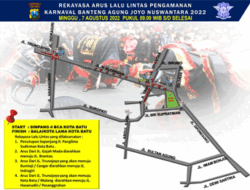Karnaval Banteng Agung Joyo Nusantara 2022, Satlantas Polres Batu Lakukan Rekayasa Lalin