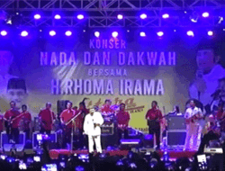 Warga Danau Panggang, Amuntai, HSU Dihibur Konser Rhoma Irama