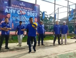 HUT ke-21 Partai Demokrat Dimeriahkan Kejuaraan Bola Volly AHY Cup se-Kabupaten Balangan