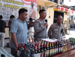 Polisi Bekuk Sembilan Pedagang Miras Tanpa Izin di Distrik Jayapura Selatan