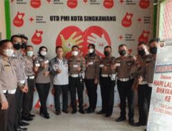 Donor Darah Peringati Hari Lalu Lintas Bhayangkara ke 76, Satlantas Polres Singkawang