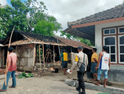 Kebakaran Rumah Bambu, Diduga Akibat Kebocoran Tabung Gas di Jonggat, Loteng
