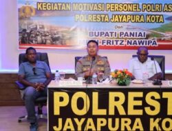Berikan Motivasi, Bupati Paniai dan Captain Pilot Asli Papua Hadir di Polresta Jayapura Kota