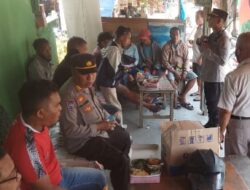 Datangi Pangkalan Ojek, Sat Binmas Polresta Jayapura Kota Gelar FKPM