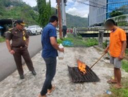 Ganja Sebanyak 128 Gram Dimusnahkan Polresta Jayapura Kota