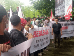 Gelar Aksi Tuntut Keadilan, Penahanan Enam Penambang Ditangguhkan Polres Sukabumi