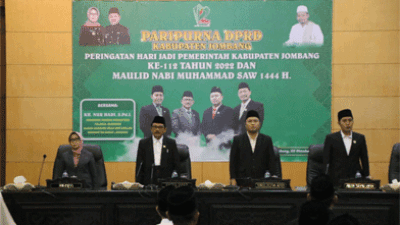 DPRD Gelar Rapat Paripurna dengan Agenda Hari Jadi ke 112 Kabupaten Jombang dan Hari Santri