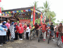 Rangkaian Peringatan Hari Sumpah Pemuda ke 94, Wabup Purworejo Melepas Sepeda Santai Desa Keduren