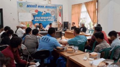 Persiapan Porprov XI, KONI Balangan Rapat Bersama Pengurus dan Cabor
