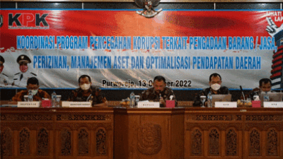Upaya Pencegahan Korupsi, Tim KPK Lakukan Monitoring Pendapatan Daerah Kabupaten Purworejo
