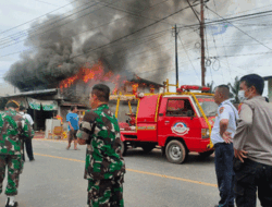 Dua Unit Ruko Dilalap Api, Polisi Selidiki Penyebab Peristiwa yang Terjadi di Hilir Tengah, Kalbar