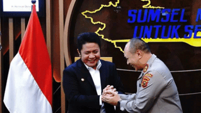 Kenal Pamit Kapolda Sumsel, Dihadiri Pj Bupati OKU di Griya Agung Palembang