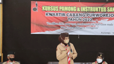 Tingkatkan Kemampuan, Kwarcab Purworejo Gelar Kursus Pamong dan Instruktur Saka Pramuka