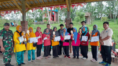 Sebanyak 13 Kelompok PKK Desa Pruwatan, Brebes Ikuti Lomba di Bukit Sendari